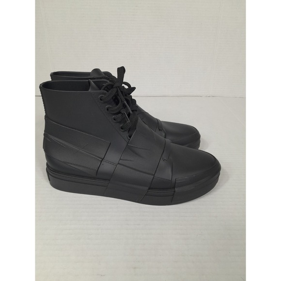 MELISSA Crew Sneakers, rubber  Women Sz 6 Black Shoe - Picture 1 of 11